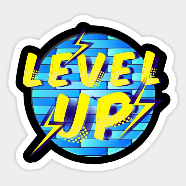 Level Up! Sticker by Auny91